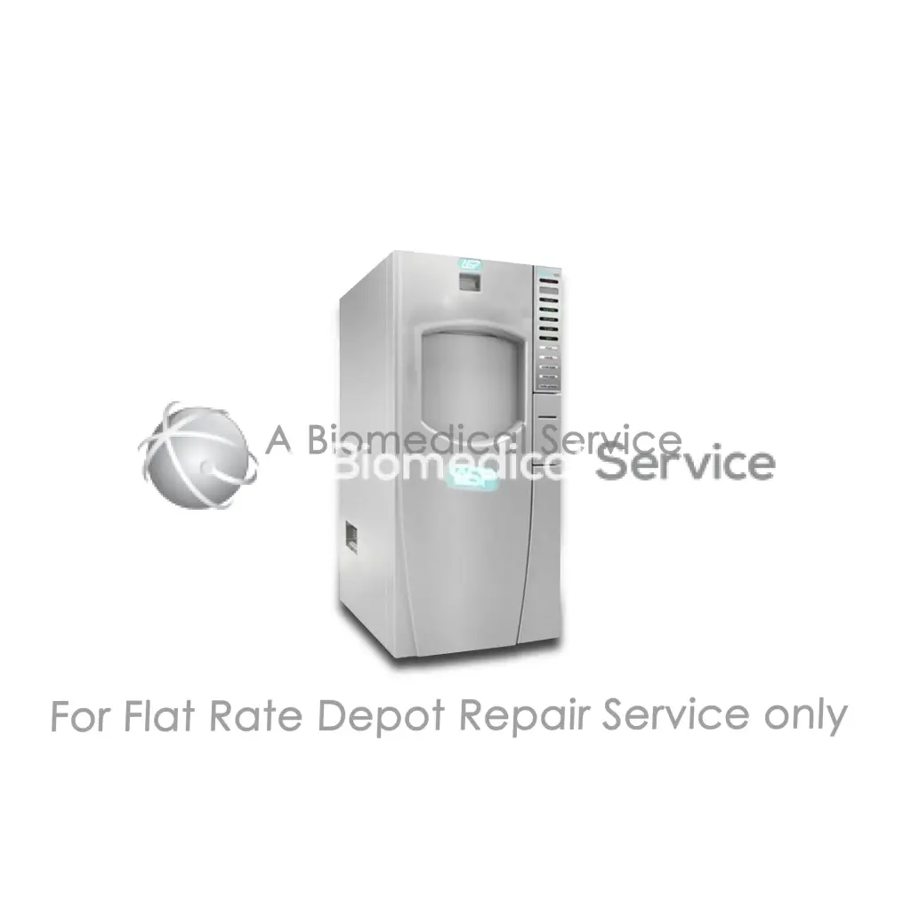 Silver metallic asp sterrad 100s medical equipment with digital display for flat-rate repair service