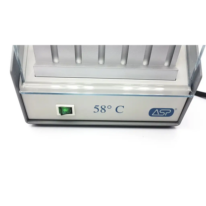 Silver asp sterrad 21005 lab incubator with 18 wells 58°c display green power indicator 100-120v