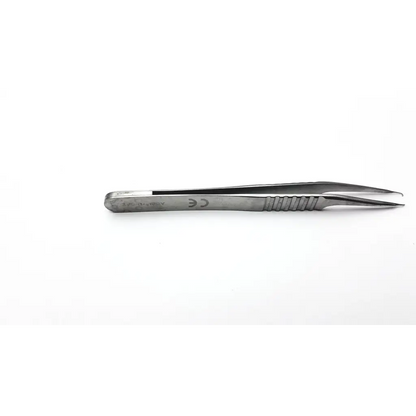 Assi surgical forceps d-5az with silver stainless steel polished finish, straight tip made, and textured grip for precision