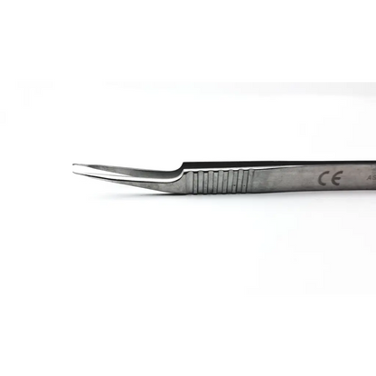 Assi surgical forceps d-5az with straight tip made stainless steel polished finish and textured grip jaws