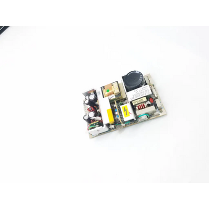Astec 042-61008201 gray rectangular power supply board with black rotary knob white capacitors and electronic components