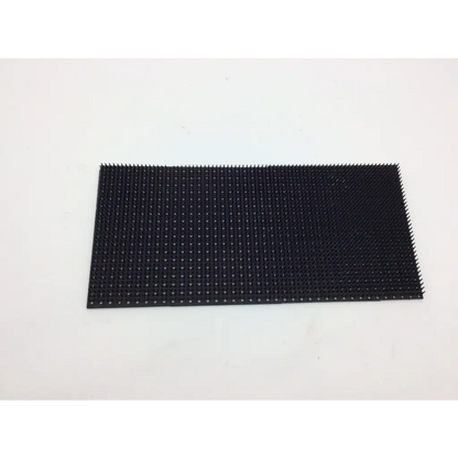 Black rectangular hook-and-loop fastener pad with textured surface and raised nubs from autocuff opus collection shoulder instrument set