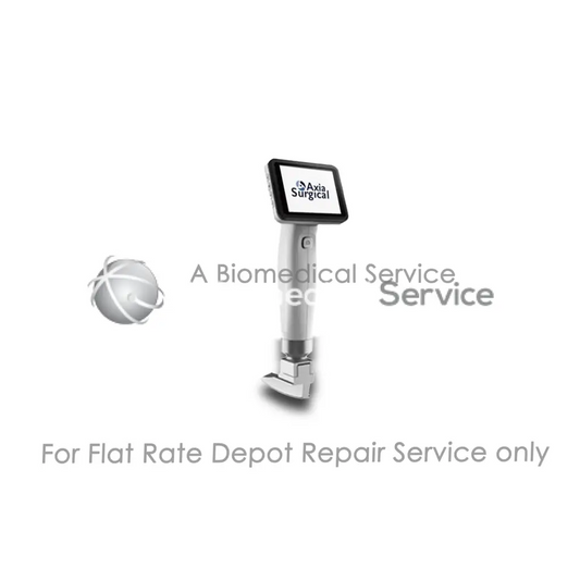 Silver axia surgical handheld medical equipment with touchscreen and ergonomic grip for flat-rate repair service