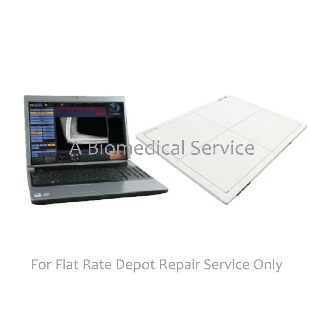 White rectangular flat panel detector for medical equipment wireless dr panel repair service with flat-rate repair