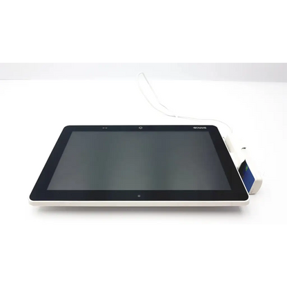 Black and white barco ja018 smart terminal with sleek rectangular design bedside multi-touch screen tablet