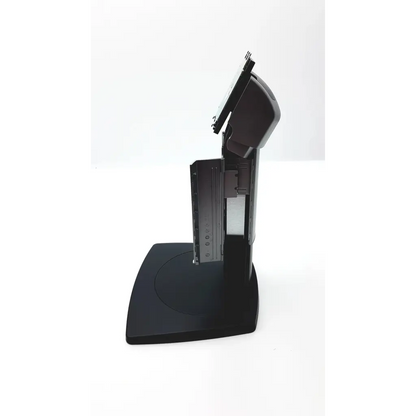 Black touchscreen cash register with sleek modern design and integrated receipt printer barco single head stand coronis k9302030a