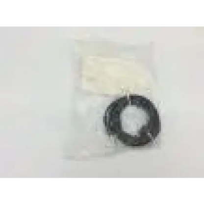 Black coiled bard 153623m dual connector cable in clear plastic packaging with 1/4 inch plug 12 feet long