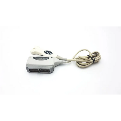 Gray bard 9770033 vascular ultrasound transducer with coiled beige cable and control buttons for ad4-25 2923sm use