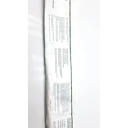 A white plastic package with black text and green stripe labeled bayer containing bardex all-silicone foley catheter