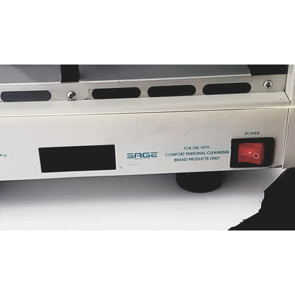 Barnstead 62700 muffle furnace f62735 showing white sage brand machine with red power switch and black ventilation slots