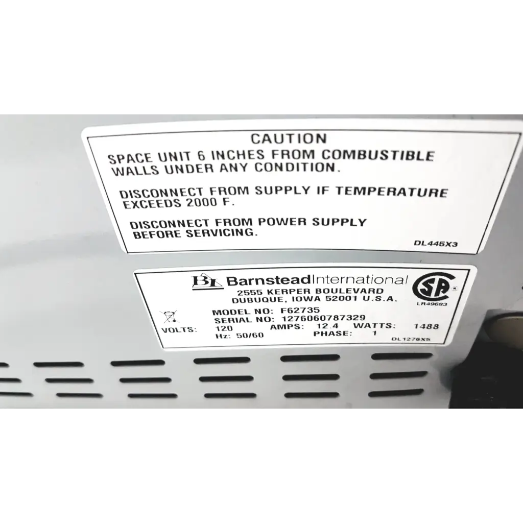 Load image into Gallery viewer, Barnstead 62700 Muffle Furnace F62735 - Medical parts
