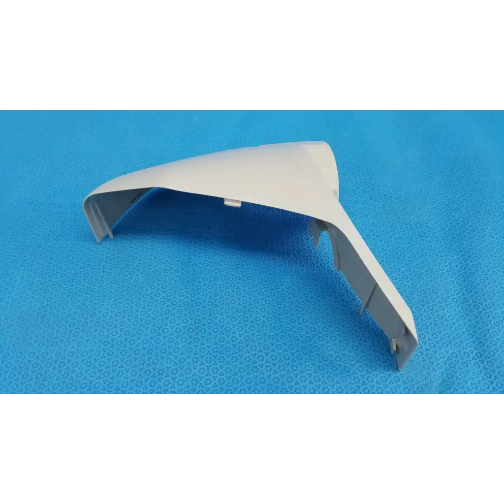 Light gray plastic base arm joint cover housing for left side of Topcon trc-nw8 retinal camera side mirror