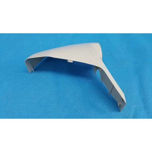 Light gray plastic base arm joint cover housing for left side of Topcon trc-nw8 retinal camera side mirror