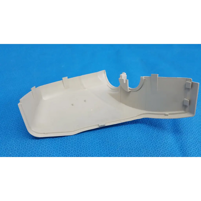 Off-white plastic base arm joint cover with molded contours and mounting tabs for topcon trc-nw8 retinal camera right side