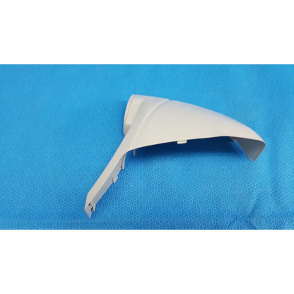 White plastic base arm joint cover housing for right side of Topcon TRC-NW8 retinal camera vehicle mirror