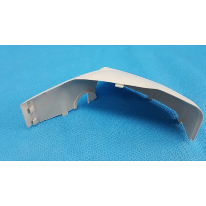 Light gray plastic base arm joint cover with molded contours and mounting tabs for Topcon TRC-NW8 retinal camera right side
