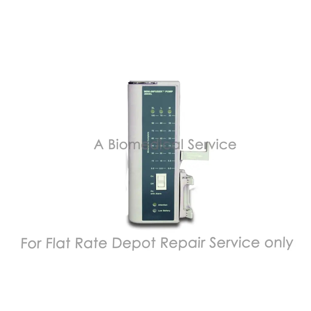 Gray and dark green medtronic mini-durite pump 3003 with digital display and controls for baxter 300xl repair service medical equipment