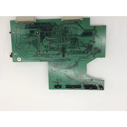 Green bayer circuit board 99400833 with intricate copper traces and electronic components bbcf6-10 rev-e model