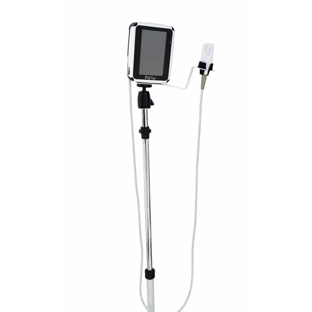 Silver and black biomed certified bard site-rite prevue+ vascular access ultrasound system with touchscreen and clip-on sensor
