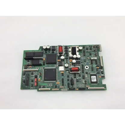 Green pcb board bbcf1-2 with black integrated circuits red inductors and silver capacitors model bd pw 1chn 713x rev a