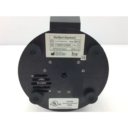 Black beckman coulter statspin express 2 medical device with circular base model m591-2z for lab centrifugation