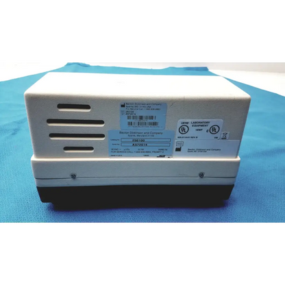 White and black becton dickinson microprobe 250100 processor with ventilation slots and jerome power supply unit