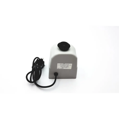 Gray plastic benchmark scientific bv1000 vortex mixer with black power cord and circular cap for laboratory use