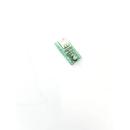 Green circuit board with white plastic connector and silver component of bhb-2625-01 control board