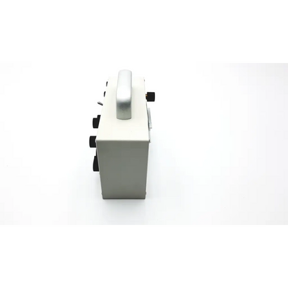 White rectangular Bio-Med Devices BMD IC-2A vent system with silver handle and black side knobs for medical use