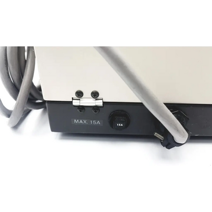 Black and cream bio-rad computer controlled electrophoresis power supply model 3000xi with 15a max in power switch