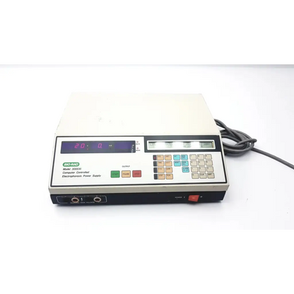 Bio-Rad computer controlled electrophoresis power supply model 3000Xi beige and black with digital display and colored buttons