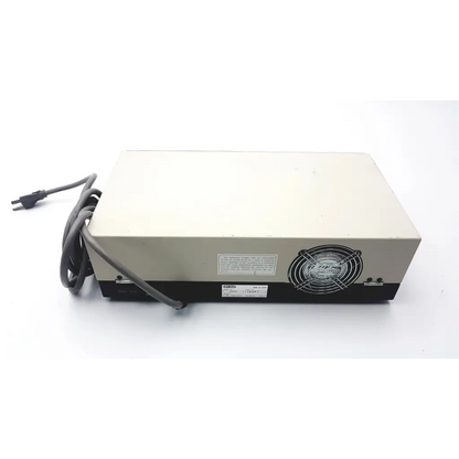 Beige rectangular Bio-Rad computer controlled electrophoresis power supply model 3000Xi with side ventilation fan and power cord