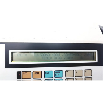 Black and white bio-rad computer controlled electrophoresis power supply model 3000xi with lcd screen and function buttons