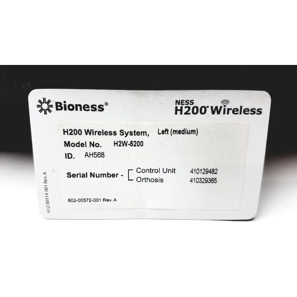 BioNess H200 H2W-5200 Wireless Rehabilitation Muscle
