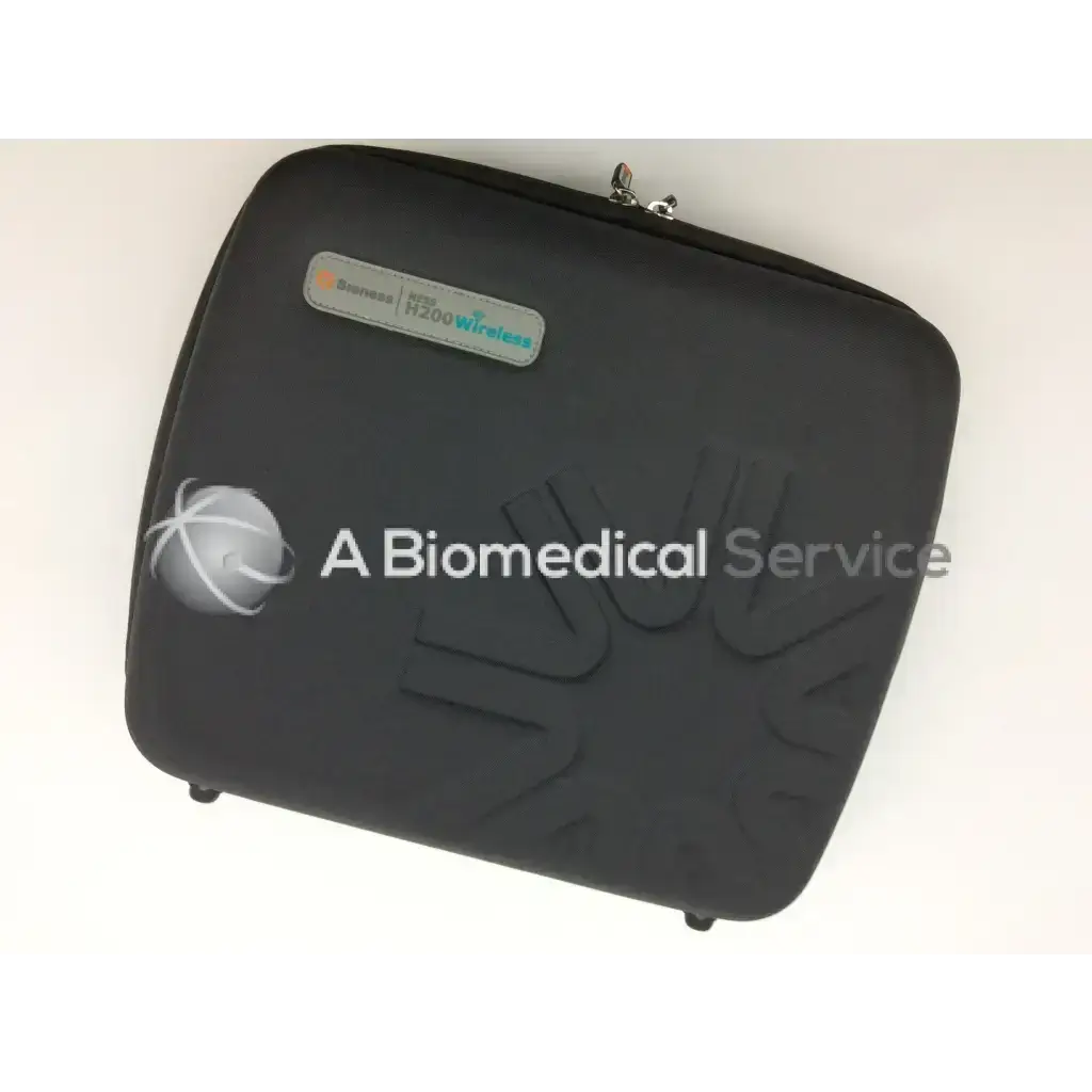 Black textured carrying case for bioness h200 wireless h2w-5500 device in large size for right side use