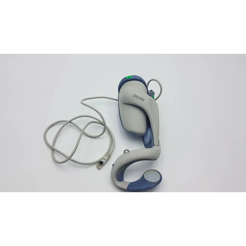 Gray and blue bioness ness h200 large hand rehabilitation muscle stimulator with curved ergonomic design and sisn branding