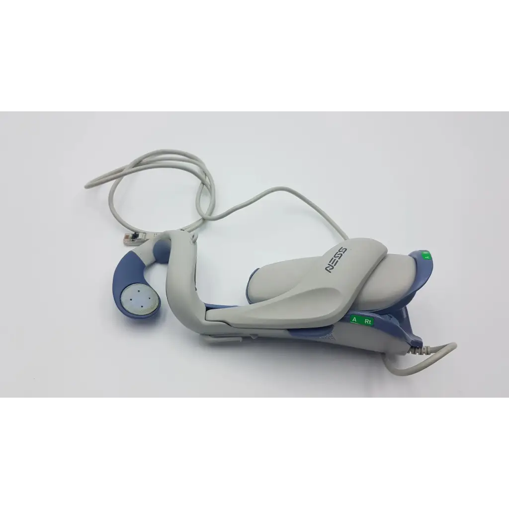 Gray and blue bioness ness h200 large ergonomic hand rehabilitation muscle stimulator system for right hand use