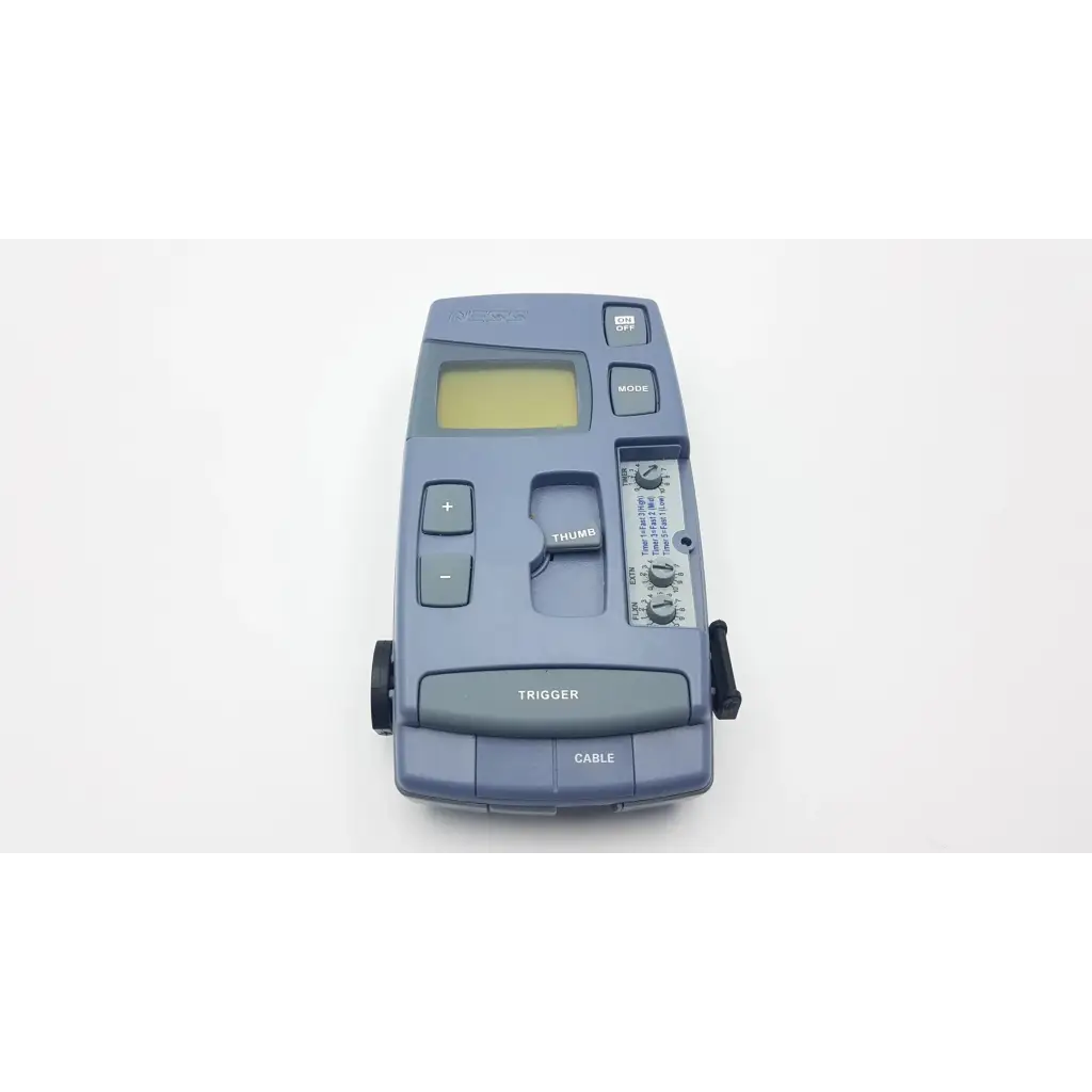Gray handheld laser rangefinder with digital display and controls for bioness ness h200 large hand rehabilitation muscle system