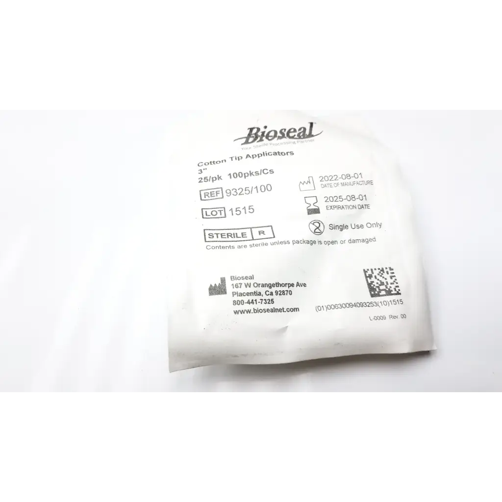 Load image into Gallery viewer, Bioseal 9325/100 Cotton Tip Applicators