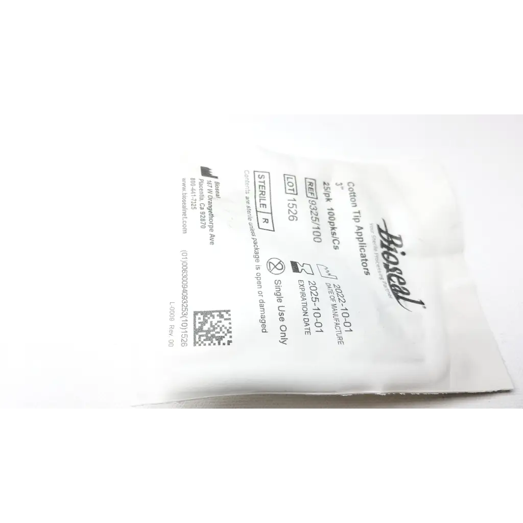 Bioseal Cotton Tip Applicators 9325/100 - Medical parts