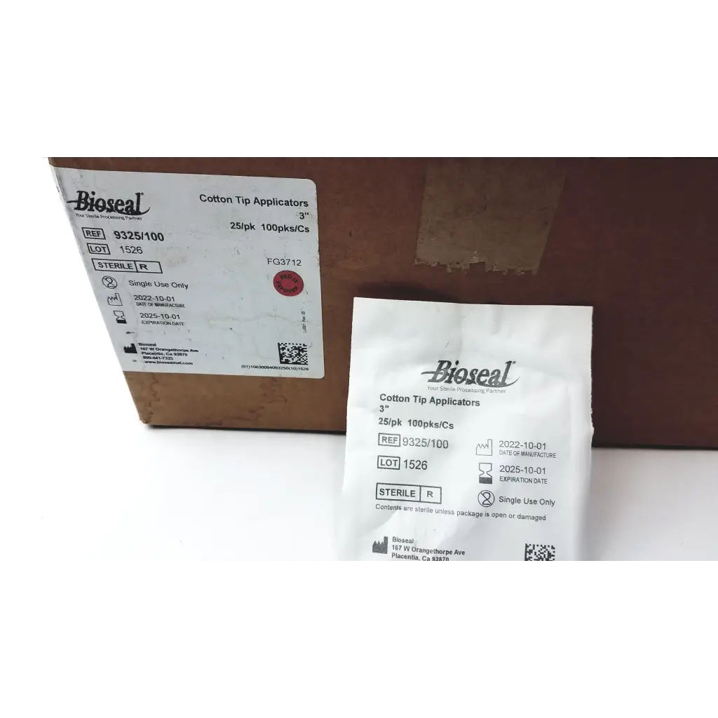Load image into Gallery viewer, Bioseal Cotton Tip Applicators 9325/100 - Medical parts
