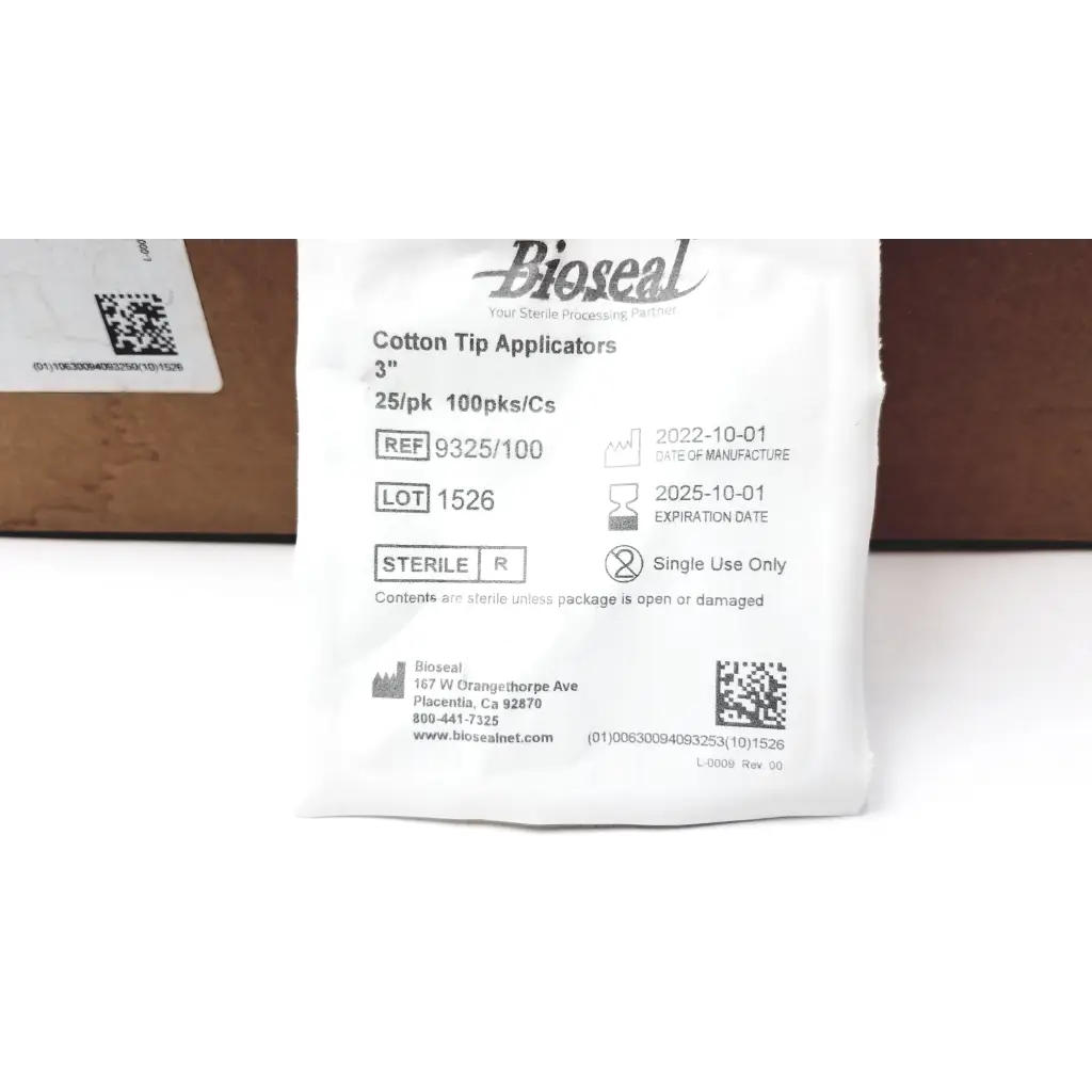 Bioseal Cotton Tip Applicators 9325/100 - Medical parts