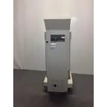 Gray industrial-grade cash register with digital display and wheeled base for biospace inbody 720 body composition analyzer