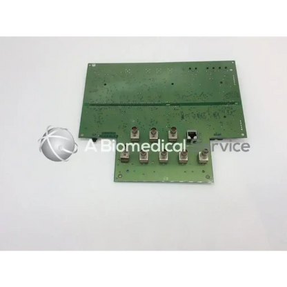 Green rectangular circuit boards with metallic connectors and network port for boston scientific galaxy ultrasound pca buffer board