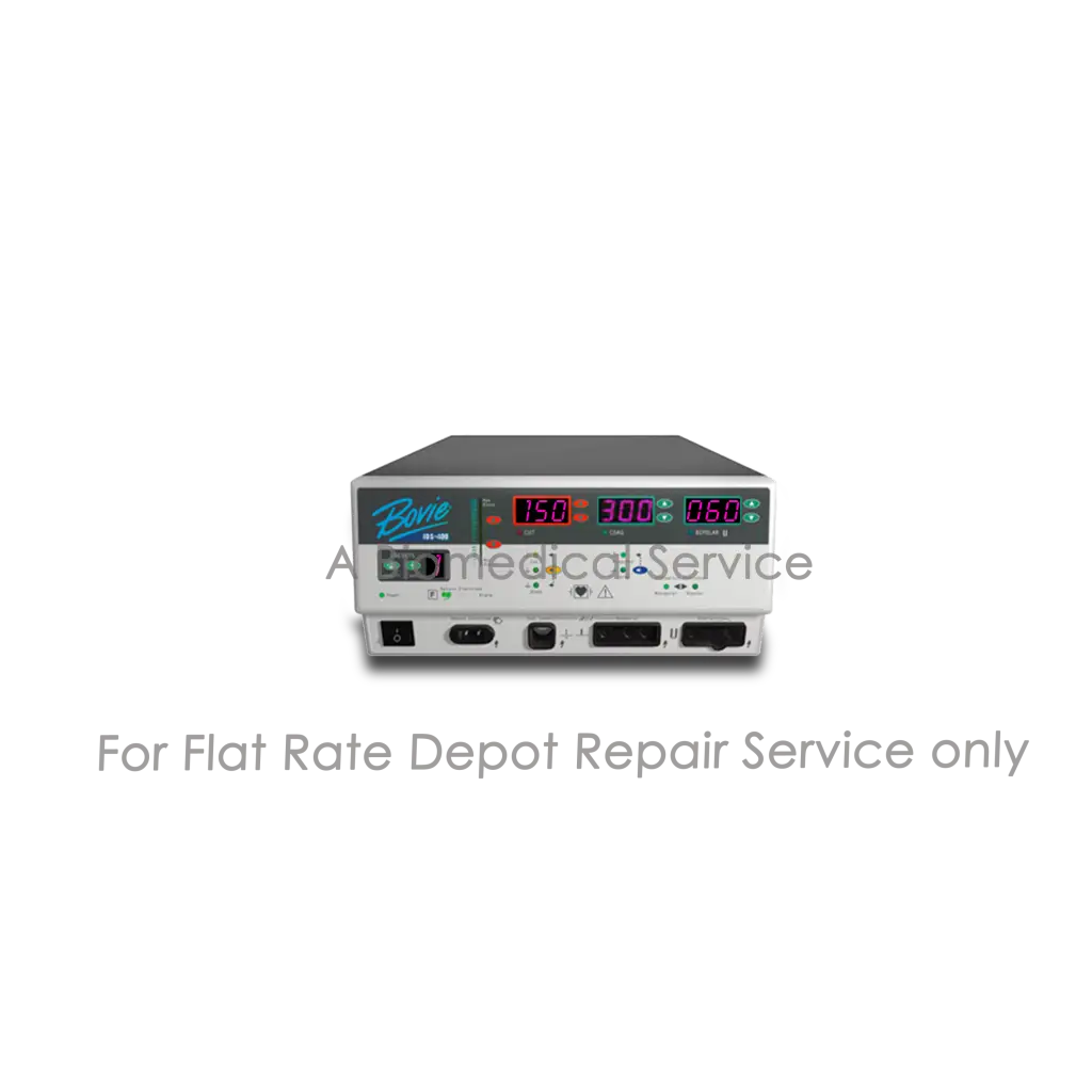 White and gray bovie ids 400 electrosurgical unit with digital display showing numerical readouts for repair service of medical equipment