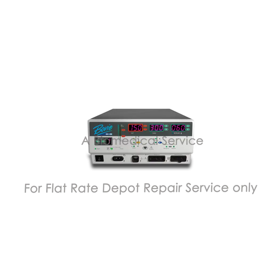 White and gray bovie ids 400 electrosurgical unit with digital display showing numerical readouts for repair service of medical equipment