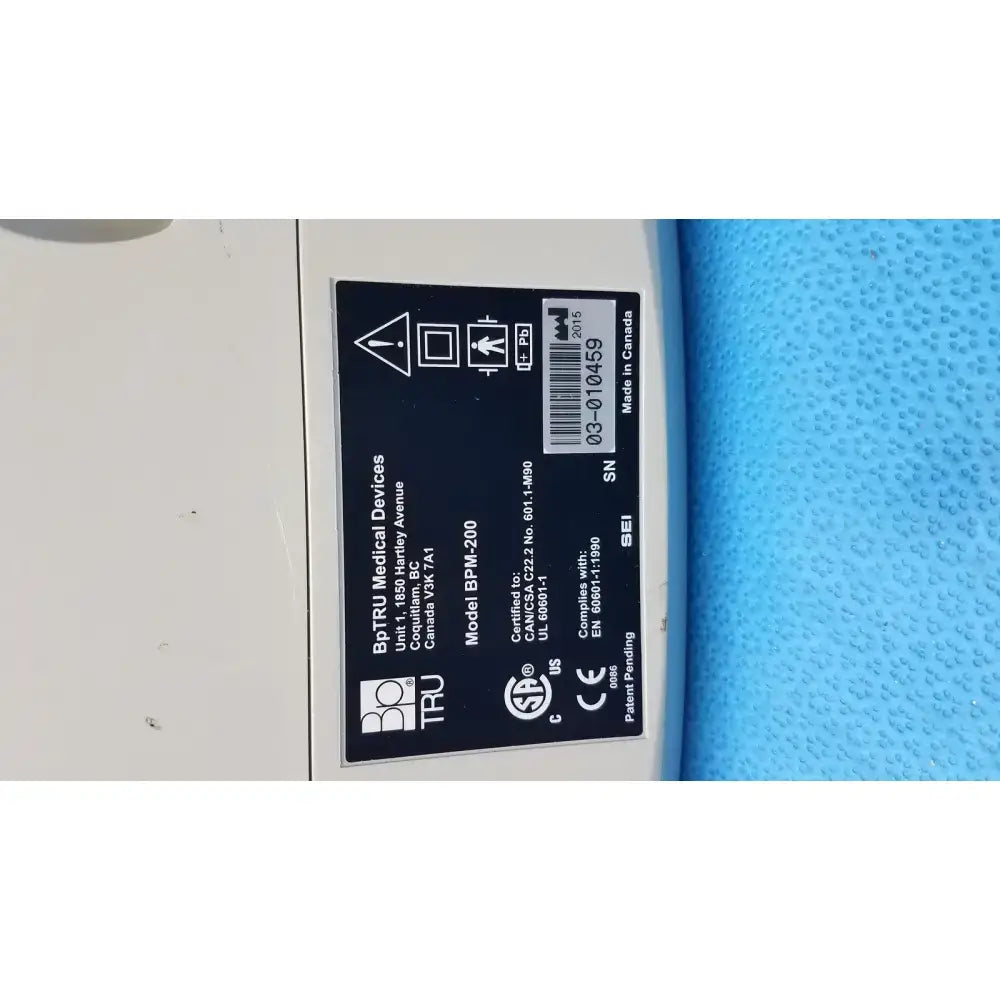 BPTRU BPM-200 Automatic Blood Pressure Monitor with Power Supply – Used Automatic Blood Pressure Monitor, second-hand product photo 7