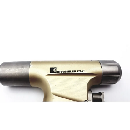 Gold and black brasseler modular orthopedic air hammer with textured grip for precise surgical use pm-x08-700