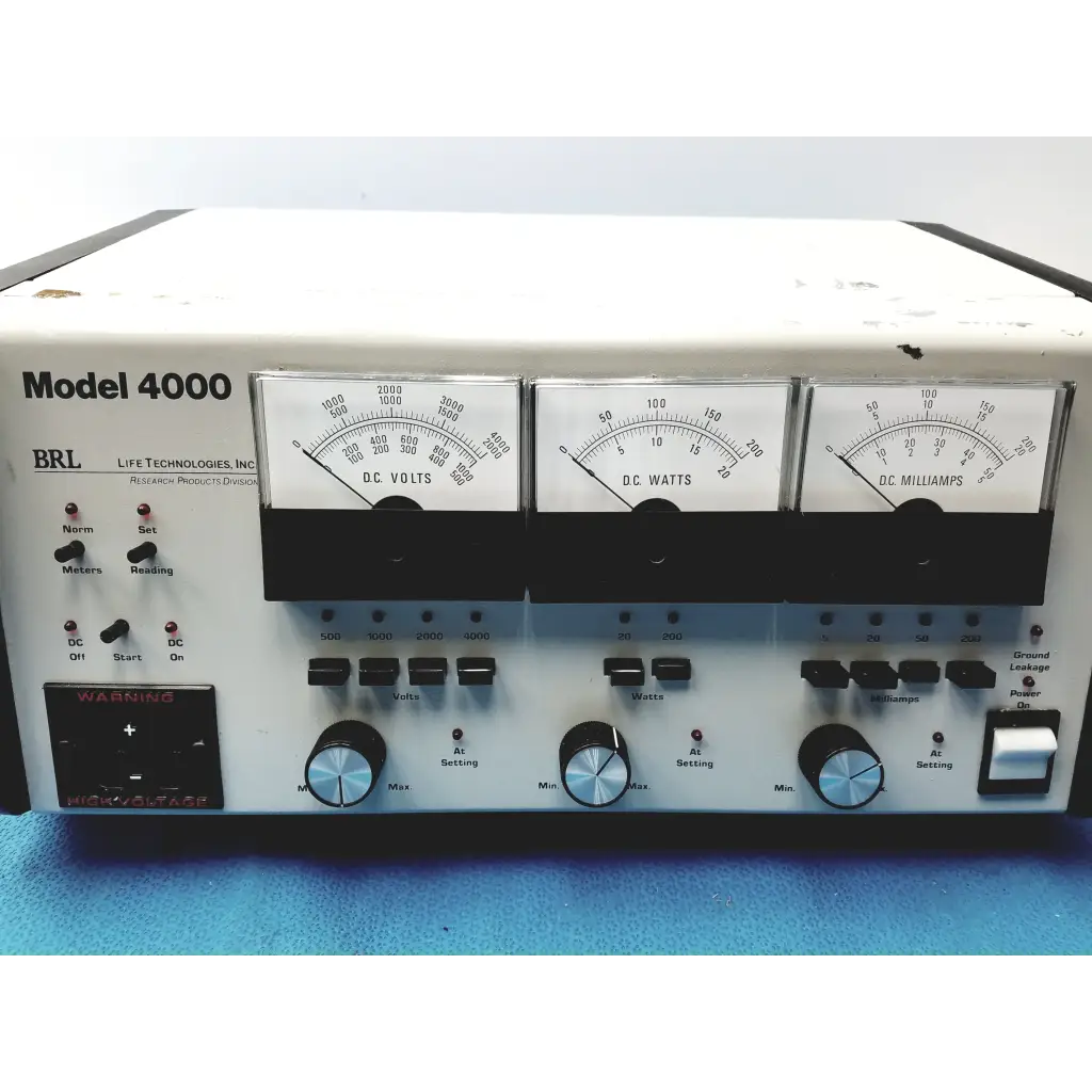 BRL Life Technologies Model 4000 Electrophoresis Power Supply - Electrophoresis Power Supply