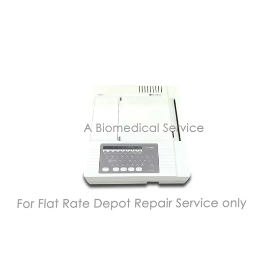 White bionik burdick e350i ekg machine with gray control panel for medical equipment repair service